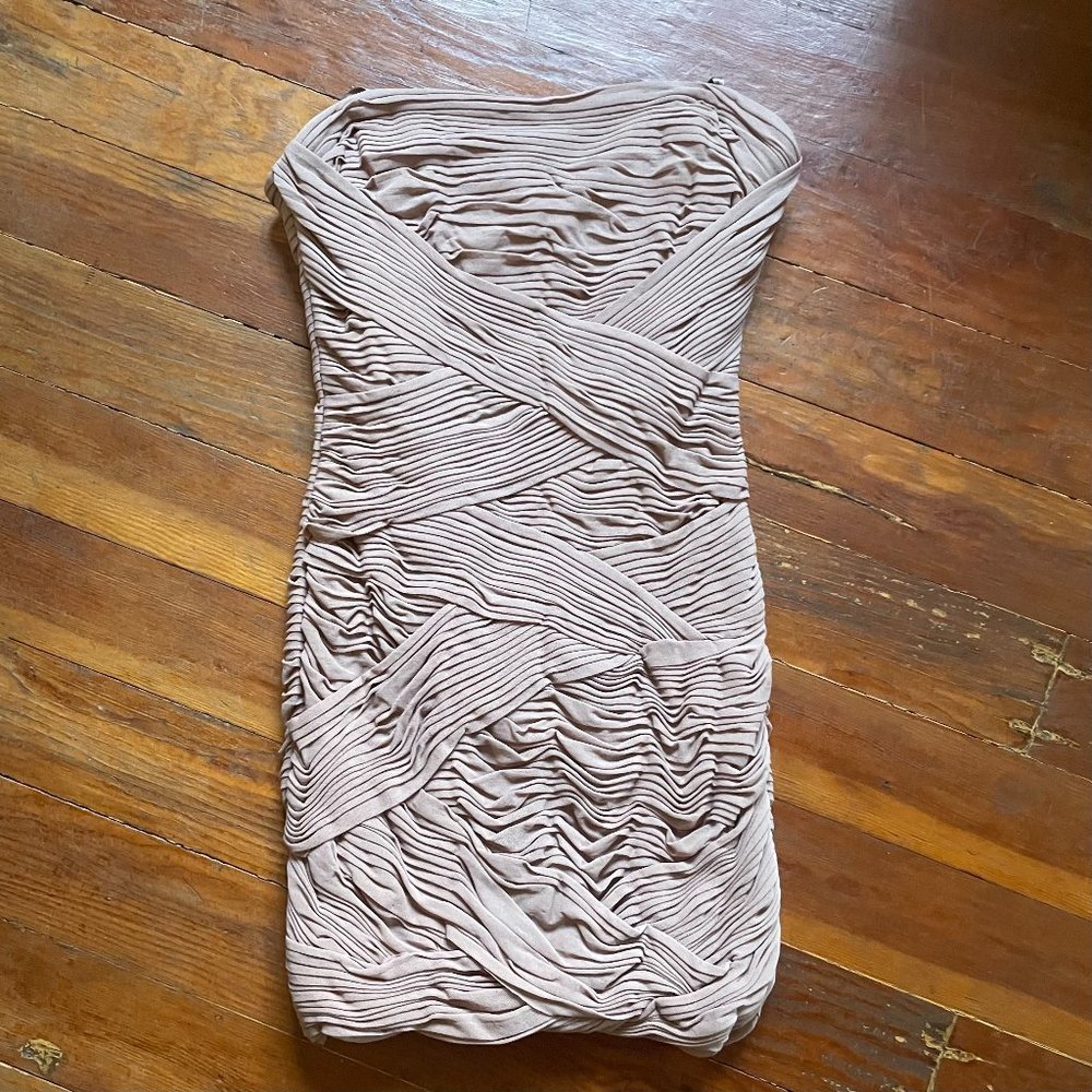 BCBG Max Azria Malinda Pink Strapless Dress- Size 4 Small S